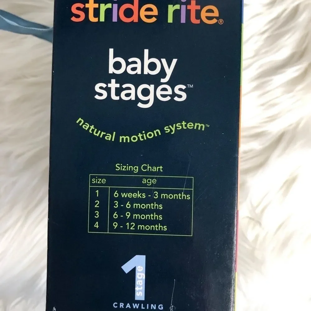 Stride Rite Lil Chuckle Bunny pink baby booties 3m